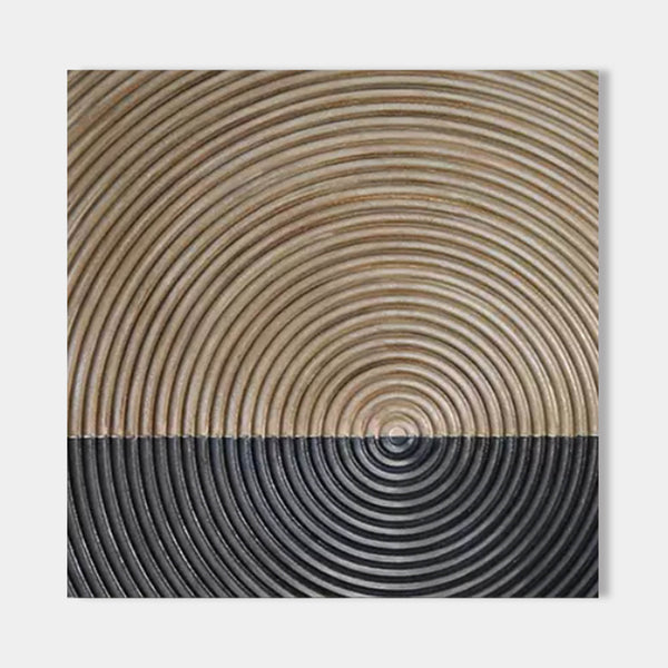 Wabi Sabi Canvas Painting Brown and Black Textured Wall Art Brown Minimalist abstract Art on Canvas