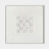 White 3D Textured Wall Art White 3D Plaster Art White Textured Acrylic Abstract Canvas Painting