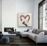 Gesture Heart Graffiti Art Heart Graffiti Painting Heart Graffiti Wall Art Heart Pop Art