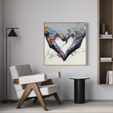 Gesture Heart Graffiti Art Heart Graffiti Painting Heart Graffiti Wall Art Heart Pop Art