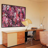 Colorful Hearts Painting Colorful Hearts 3D Texture Wall Painting Colorful Hearts Graffiti Canvas Art