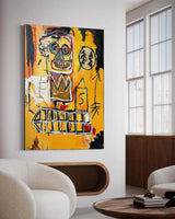 Basquiat abstract art Basquiat artwork Basquiat canvas painting Tribute Basquiat custom graffiti art