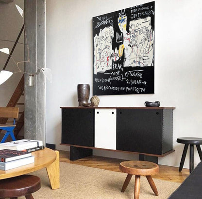 Basquiat“A Panel of Experts” Basquiat Painting Basquiat Artwork Basquiat Custom Art Basquiat Pop art