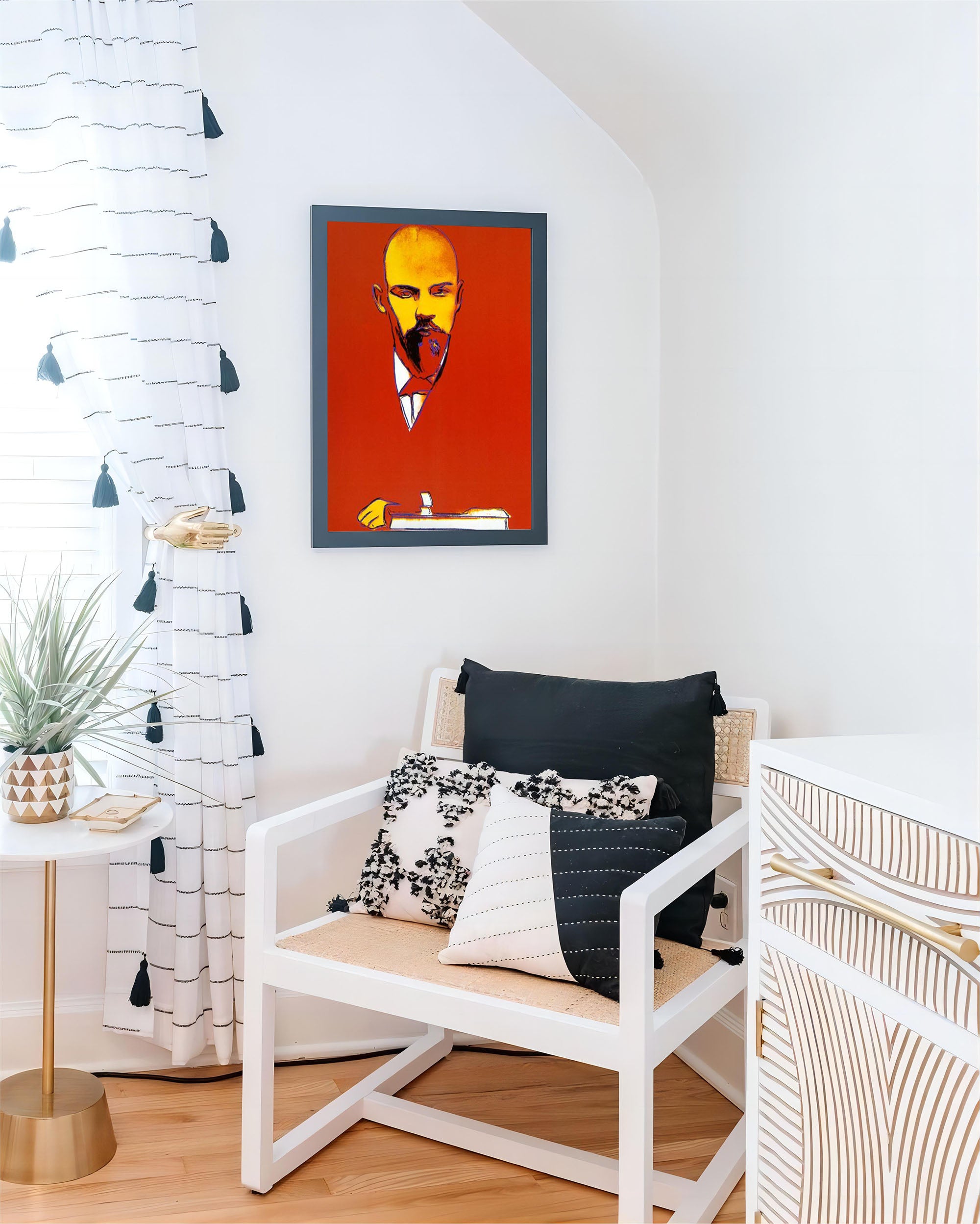 Lenin Pop Art Portrait Lenin Painting Colorful Portrait Painting Colorful Portrait Wall Art Famous Portrait Art