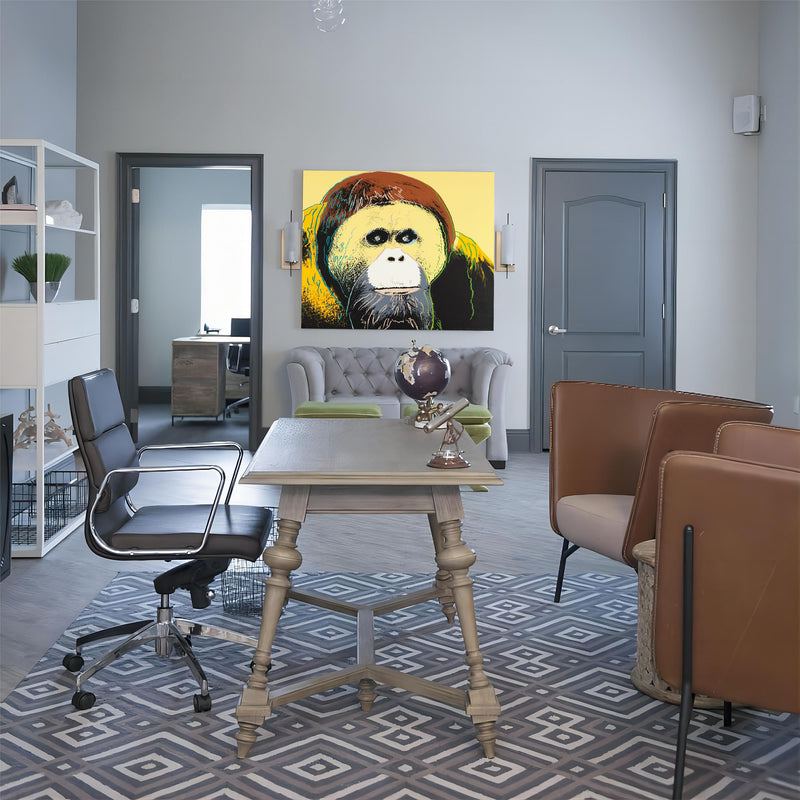 Monkey Pop Art Canvas  acrylic painting pop art Animal pop art canvas Real Andy Warhol Art For Sale